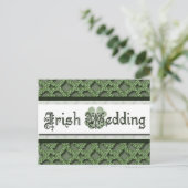 Irish Wedding Einladungskarte (Stehend Vorderseite)