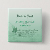 Irish Wedding Glückwunsch Segen Button (Vorderseite)