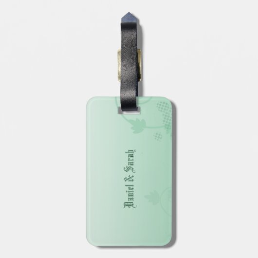 Irish Wedding Glückwunsch Segen Gepäckanhänger (Rückseite vertikal)