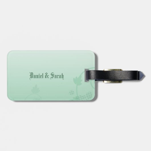 Irish Wedding Glückwunsch Segen Gepäckanhänger (Rückseite horizontal)