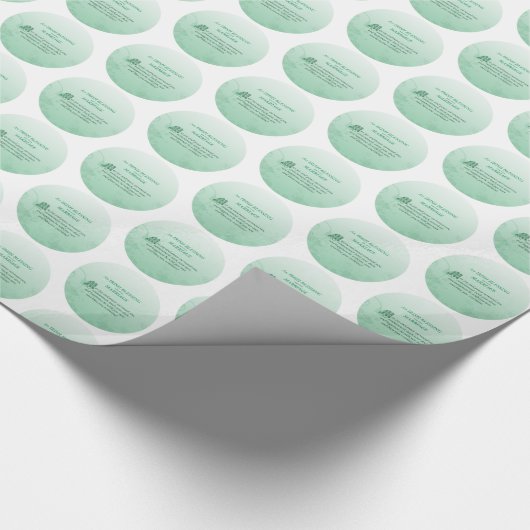 Irish Wedding Glückwunsch Segen Geschenkpapier (Ecke)