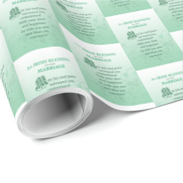 Irish Wedding Glückwunsch Segen Geschenkpapier