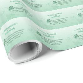Irish Wedding Glückwunsch Segen Geschenkpapier