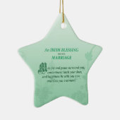 Irish Wedding Glückwunsch Segen Keramikornament (Rechts)