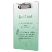 Irish Wedding Glückwunsch Segen Klemmbrett (Links)