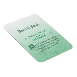 Irish Wedding Glückwunsch Segen Magnet