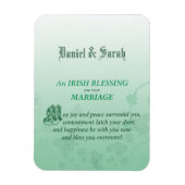 Irish Wedding Glückwunsch Segen Magnet (Vertikal)