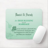 Irish Wedding Glückwunsch Segen Mousepad (Mit Mouse)