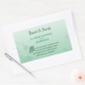 Irish Wedding Glückwunsch Segen Rechteckiger Aufkleber (Umschlag)