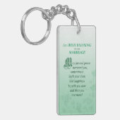 Irish Wedding Glückwunsch Segen Schlüsselanhänger (Vorderseite links)