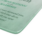 Irish Wedding Glückwunsch Segen Schneidebrett (Ecke)