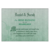 Irish Wedding Glückwunsch Segen Schneidebrett (Vorderseite)