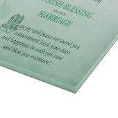 Irish Wedding Glückwunsch Segen Schneidebrett (Ecke)