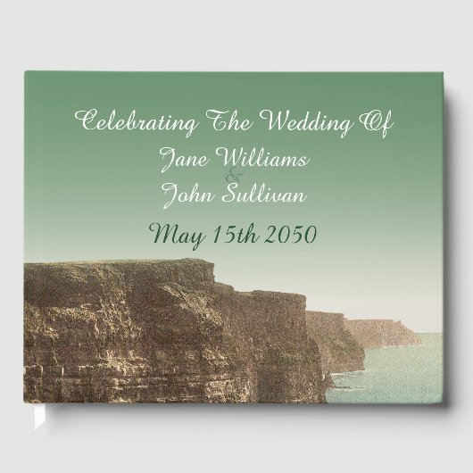 Irish Wedding Guest Book Cliffs of Moher Gästebuch (Vorderseite)