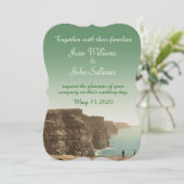 Irish Wedding Invitations Cliffs of Moher Einladung (Stehend Vorderseite)