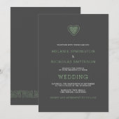 Irish Wedding Invite, 3981 Einladung (Vorne/Hinten)
