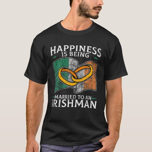 Irish Wedding Ireland Roots Irishman Flag Verheira T-Shirt (Vorderseite)