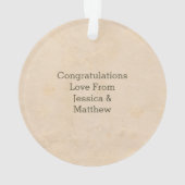 Irish Wedding Kleeblatt Heart Ornament (Rückseite)