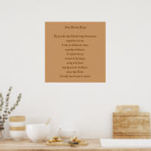 Irish Wedding Prayer Poster (Küche)