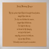 Irish Wedding Prayer Poster (Vorne)
