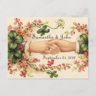 Irish Wedding Save the Date Ankündigungspostkarte