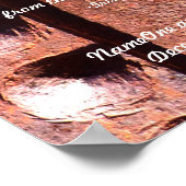 Irish Wedding Segen, Ehe Rusty Metal Print Poster (Ecke)