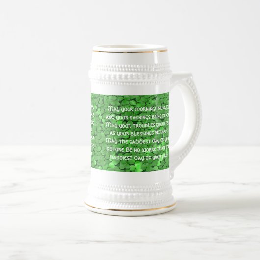 Irish Wedding Sessing - Customiz... - Maßgeschneid Bierglas (VorderseiteRechts)