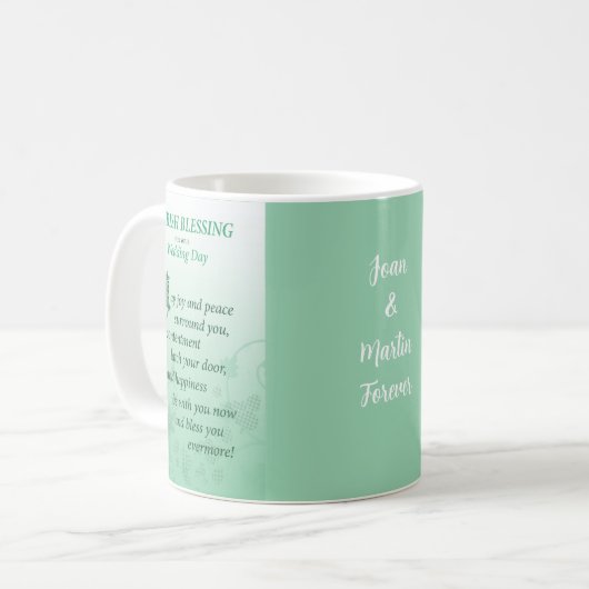 Irish Wedding Sessing Glückwunsch Kaffeetasse (Vorderseite Links)