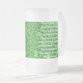 Irish Wedding Sessing - Maßgeschneidert - Maßgesch Mattglas Bierglas (VorderseiteRechts)