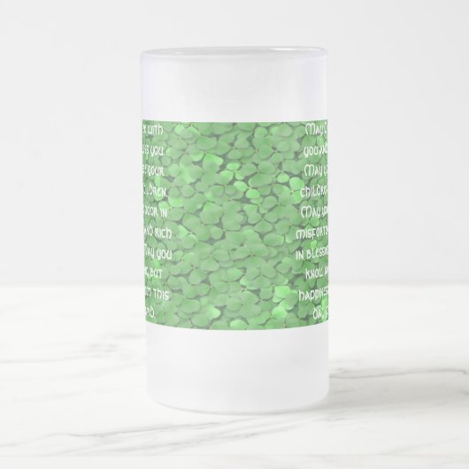 Irish Wedding Sessing - Maßgeschneidert - Maßgesch Mattglas Bierglas (Mittel)