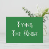 Irish Wedding The Knot Einladung (Stehend Vorderseite)