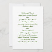 Irish Wedding The Knot Einladung (Rückseite)