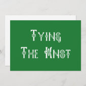 Irish Wedding The Knot Einladung (Vorne/Hinten)