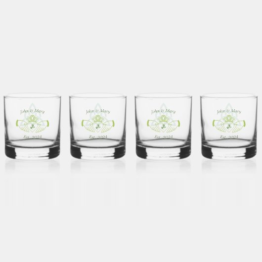 Irish Wedding Whiskey Glass Whiskyglas (Vorderseite)