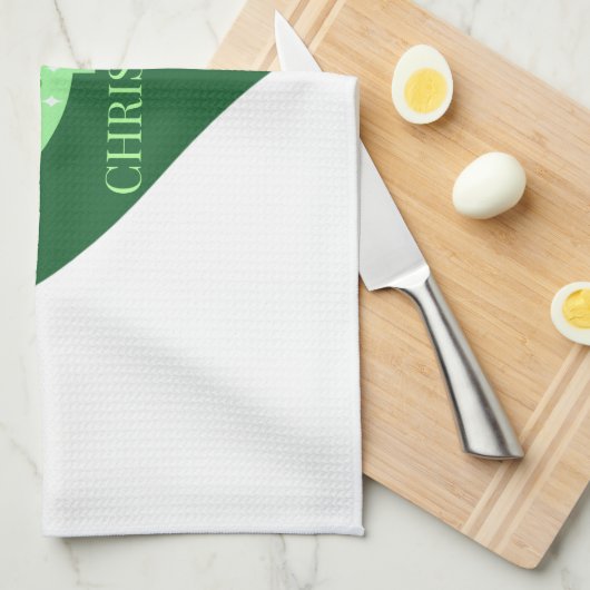 Irish Weihnachten Geschirrtuch (Viertel Falte)