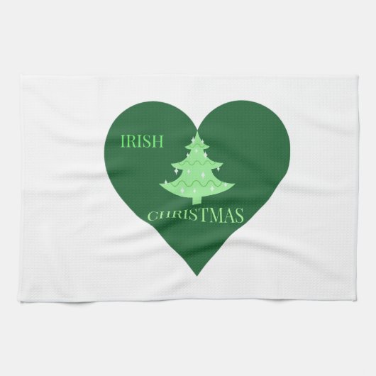 Irish Weihnachten Geschirrtuch (Horizontal)