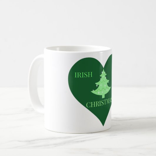 Irish Weihnachten Kaffeetasse (Vorderseite Links)
