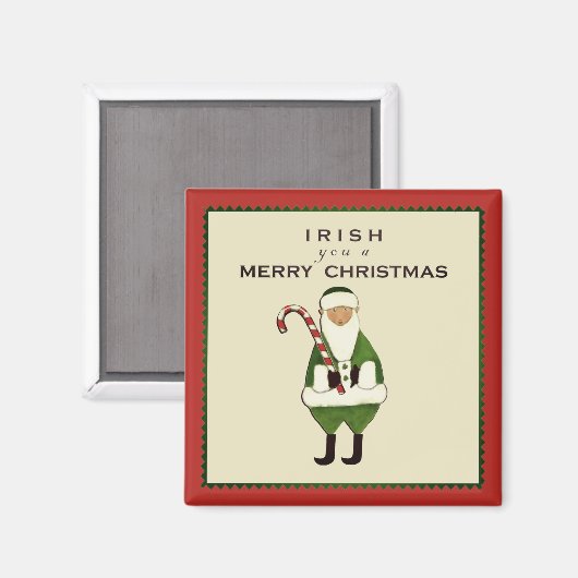 Irish Weihnachten Magnet (Vorderseite/Rückseite)