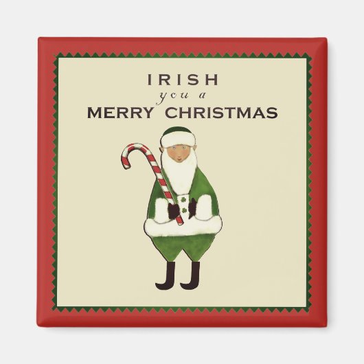 Irish Weihnachten Magnet (Vorne)