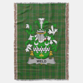 Irish Weld Coat of Arms Familienwappen Irland Decke