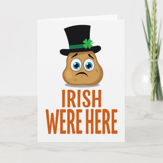 Irish Were Here Potato Card Karte (Vorderseite)