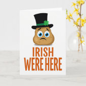 Irish Were Here Potato Card Karte (Gelbe Blume)