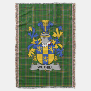 Irish Wethill Coat of Arms Familienwappen Irland Decke