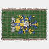 Irish Wethill Coat of Arms Familienwappen Irland Decke (Vorderseite)