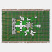 Irish Wettenhall Coat of Arms Familienwappen Irlan Decke (Vorderseite)
