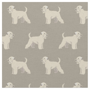 Irish Wheaten Terrier Hunde tauchen Stoff