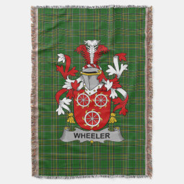 Irish Wheeler Coat of Arms Familienwappen Irland Decke