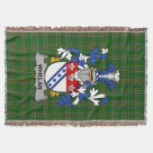 Irish Whelan Coat of Arms Familienwappen Irland Decke (Vorderseite)