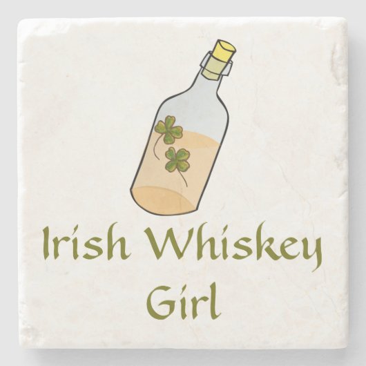 Irish Whiskey Girl Steinuntersetzer (Vorderseite)