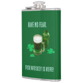 Irish Whiskey Is Here Vinyl Wrapped Flask Flachmann (Links)
